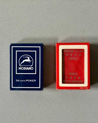 Carte da gioco Modiano/Bridge Club Desio