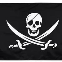 Bandiera dei pirati con sciabole