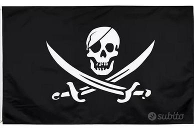 Bandiera dei pirati con sciabole