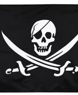 Bandiera dei pirati con sciabole