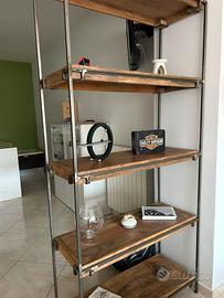 Scaffale mensole su misura stile industriale