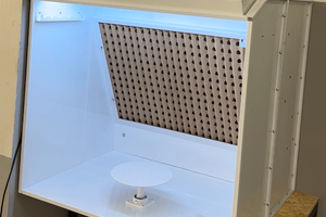 cabina di verniciatura a spruzzo - semi nuova