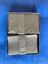 20 Biglietti in carta paglia completi di buste