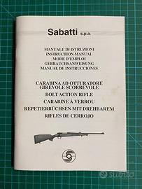 SABATTI MANUALE D'USO CARABINA BOLT ACTION