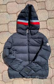 Piumino MONCLER nero unisex con cappuccio tg. 12a