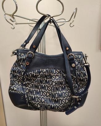 borsa a mano con tracolla Moschino monogrammi 