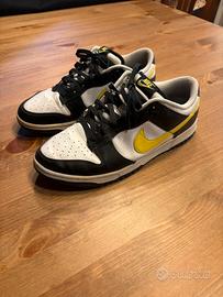 Nike Dunk Low Retro White Black Yellow - taglia 45
