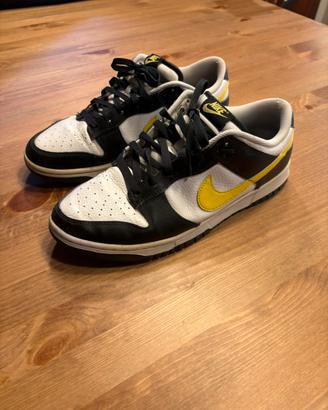 Nike Dunk Low Retro White Black Yellow - taglia 45