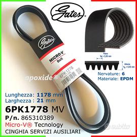 Gates® 6PK1778 MICRO-V  865310389★CINGHIA SERVIZI★