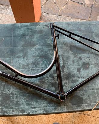 Telaio bicicletta con freni a bacchetta anni 70