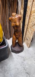 Busto donna in legno pezzo d'arte