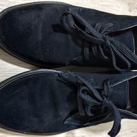 polacchina  uomo blu   scamosciata 