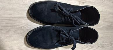 polacchina  uomo blu   scamosciata 