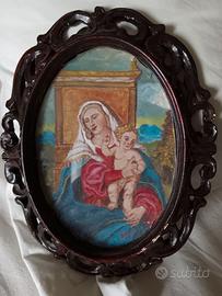 Miniatura con Madonna col Bambino