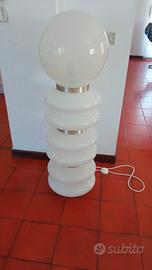 lampada da terra in vetro murano 1970 vintage 