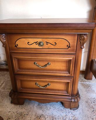 Comodino in legno marrone, vintage, anni 80’-90’