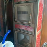 stufa a legna con forno trattabili