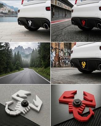 scorpione diffusore posteriore 500 abarth