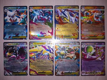 Lotto di 8 Carte Pokemon ITA Mega Ex Holo Rare