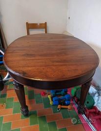 tavolo ovale '900 allungabile