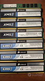 Blocco RAM DDR3 Corsair e Kingston 18GB Totali

