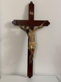 Antico Crocifisso cartapesta leccese