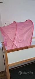 SUFFLETT Tenda per letto, rosa, 70/80/90