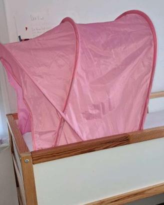 SUFFLETT Tenda per letto, rosa, 70/80/90