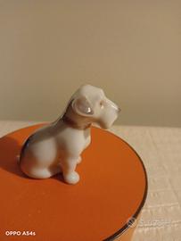 Cane in porcellana Fox terrier fatto a mano Danima