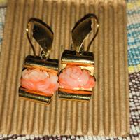 orecchini di corallo rosa 