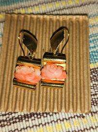 orecchini di corallo rosa 