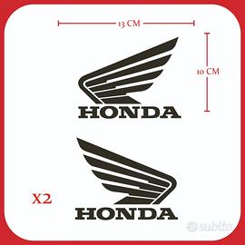 KIT 2 ADESIVI COMPATIBILI HONDA MOTO – LOGO ALA SE