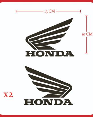 KIT 2 ADESIVI COMPATIBILI HONDA MOTO – LOGO ALA SE
