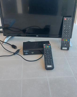 TV 20 pollici  e decoder