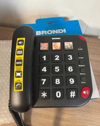 Telefono Fisso BRONDI Bravo 15 per Anziani
