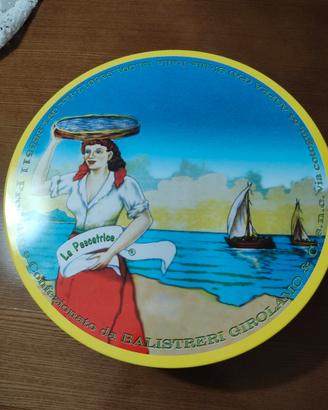 scatola di latta tonda 