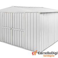 Box in Acciaio casetta giardino 360x345cm bianco