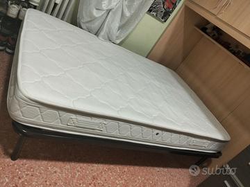 Rete a doghe + materasso 120x200