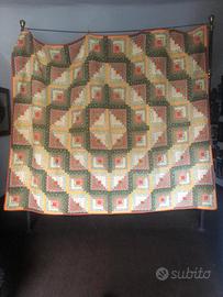 COPRILETTO AMERICANO QUILT ORIGINALE USA ANNI 50
