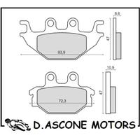 PASTIGLIE FRENO RMS ORGANICHE KYMCO KXR 250CC