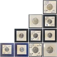 5 Monete da 1/4 di Dollaro Washington Quarter