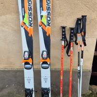 sci Rossignol 120 e scarponi Lange J60