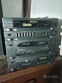 radio+giradischi con 2 casse 