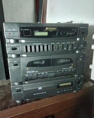 radio+giradischi con 2 casse 