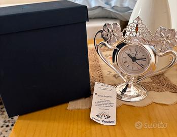 Orologio da tavolo Doca Preziosi bagno argento 925