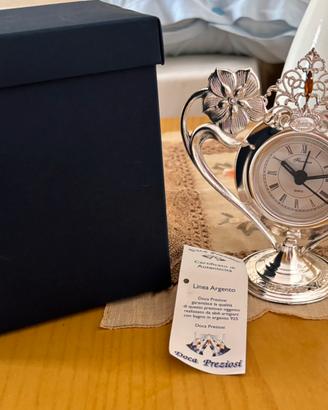 Orologio da tavolo Doca Preziosi bagno argento 925