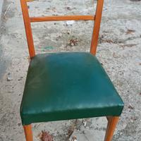4 sedie Vintage modernariato anni '50/'60