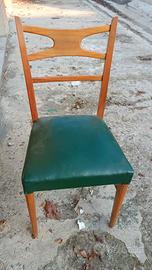 4 sedie Vintage modernariato anni '50/'60