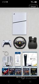 Mega bundle PS5 Slim + volante Ferrari+5 giochi