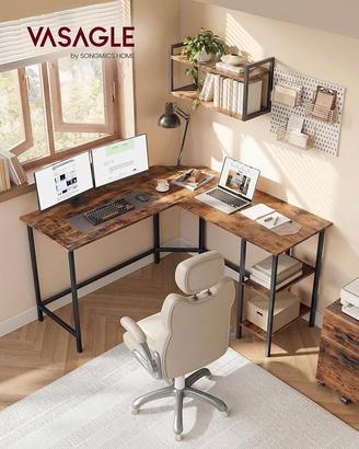 Scrivania angolare a L gaming ufficio 130x130 cm